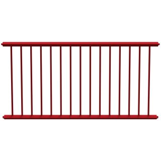 Schutzzaungitter Stahlrohr, Länge 2000 mm, Rot