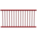 Schutzzaungitter Stahlrohr, Länge 2000 mm, Rot