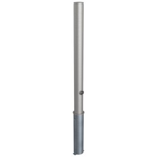 Edelstahlpfosten "geschliffen" Rund Ø 76 mm, Überfllur 900 mm