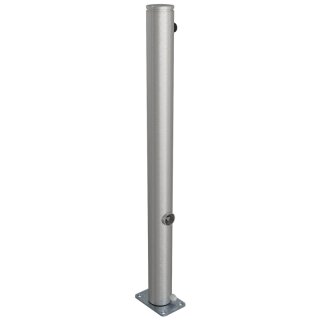 Edelstahlpfosten "geschliffen" Rund Ø 76 mm, Überflur 900 mm