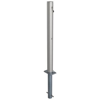 Edelstahlpfosten "geschliffen", Rund Ø 76 mm, Überflur 900 mm