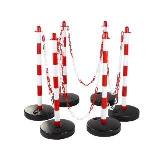 Kettenständer Set Rot/weiß