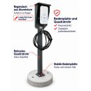 Universeller Hochwertiger Wallbox-Standfuß für den perfekten Wetterschutz der Wallbox Ladestation