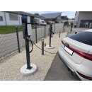 Universeller Hochwertiger Wallbox-Standfuß für den perfekten Wetterschutz der Wallbox Ladestation