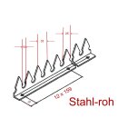 Zackenleiste ZKSA, zu,m Aufschrauben oder Nieten aus Stahl roh