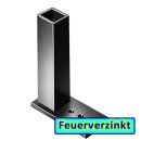Universalpfosten 30mm, mit  Anschraubplatte