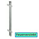 Zaunsäule in Stahl VZ, zum Einbetonieren, L=1200mm