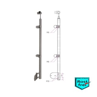 Darmstadt Eckpfosten seitliche Befestigung
