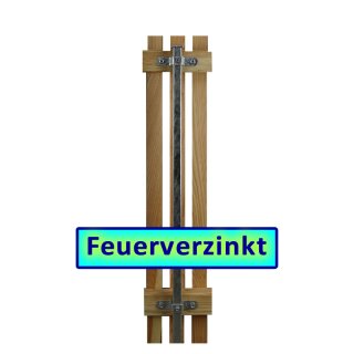 Quadratpfosten 30x30x3mm, L = 1000mm, feuerverzinkt