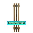 Quadratpfosten 30x30x3mm, L = 1200mm, feuerverzinkt