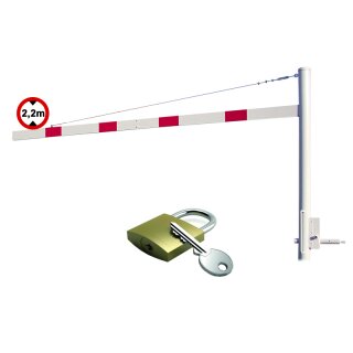 Höhenbegrenzer 3000 mm, schwenkbar für Vorhangschloss