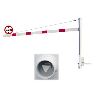 Höhenbegrenzer 4500 mm, schwenkbar mit Dreikantverschluß