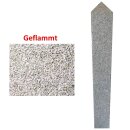 Granits&auml;ule mit Pyramidendach 12x12x150cm geflammt