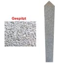 Granits&auml;ule mit Pyramidendach 12x12x150cm gespitzt