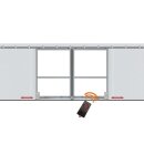 Bausatz 2-flg Garage "Schiebetor" B=225 H=247,50cm