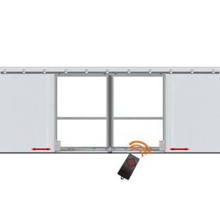 Bausatz 2-flg Garage "Schiebetor" B=250 H=197,50cm