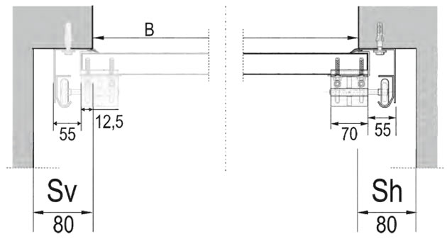 Garagen-Sektionaltore (R30), 30mm gedämmt, in Standardmaß