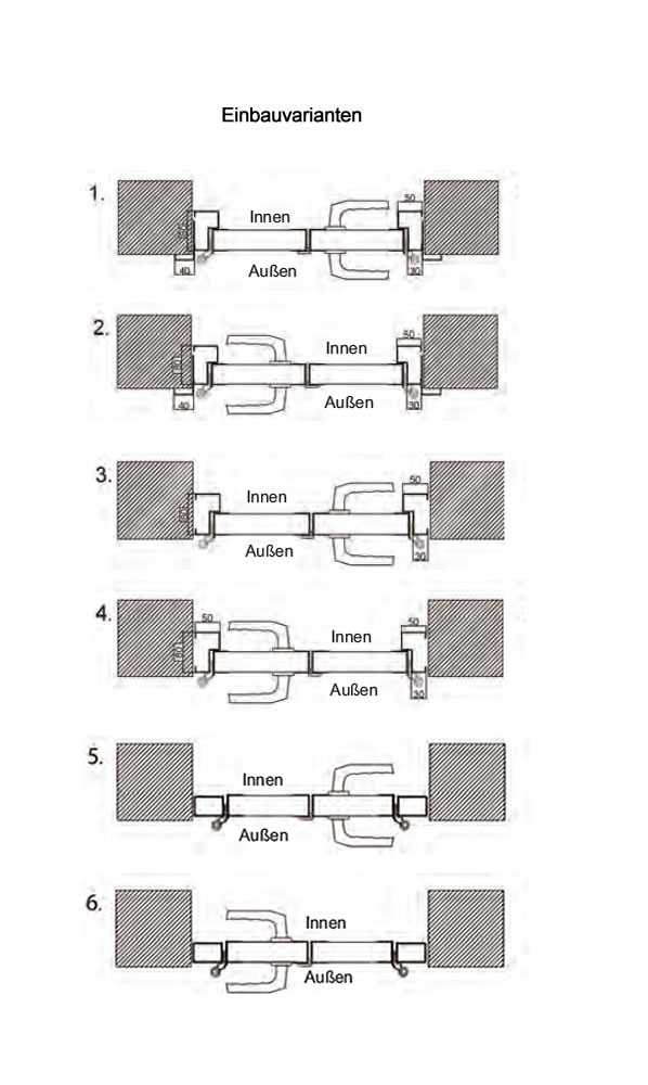 2 - flügelige Garagentore